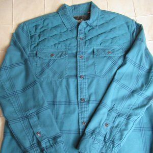 Howler Brothers Quintana Flannel Shirt Deep Teal M